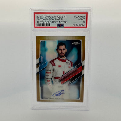 PSA 9 - 35/50 - ANTONIO GIOVINAZZI #CAAGO - AUTO GOLD REFRACTOR