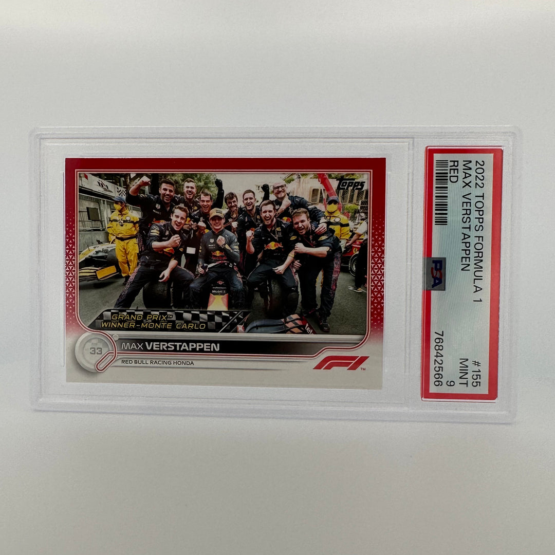 PSA 9 - 1/5 - MAX VERSTAPPEN #155 - RED