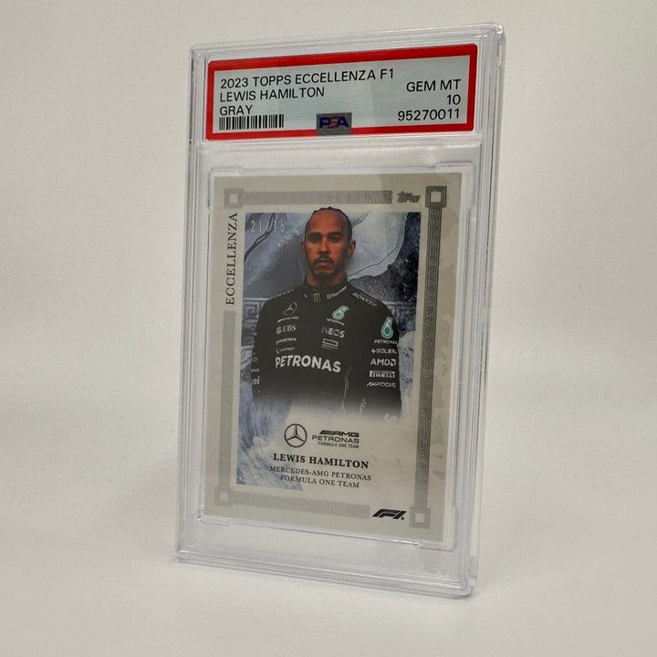 PSA 10 - 21/75 Lewis Hamilton - Gray - 2023 Eccellenza