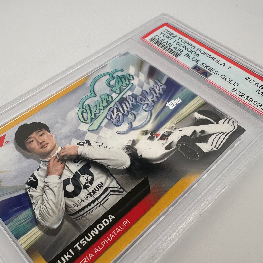 PSA 9 - 45/50 - Yuki Tsunoda #CABSYT - Clean Air, Blue Skies - Gold