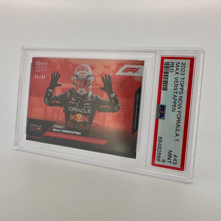 PSA 9 - 45/99 - Max Verstappen #43 - Red