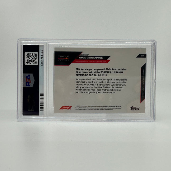 PSA 8 - 65/99 - Max Verstappen #65 - Red - 2023 Topps Now F1