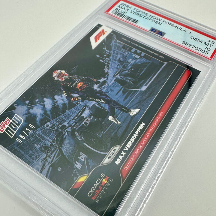 PSA 10 - 06/10 - Max Verstappen #3 - Blue