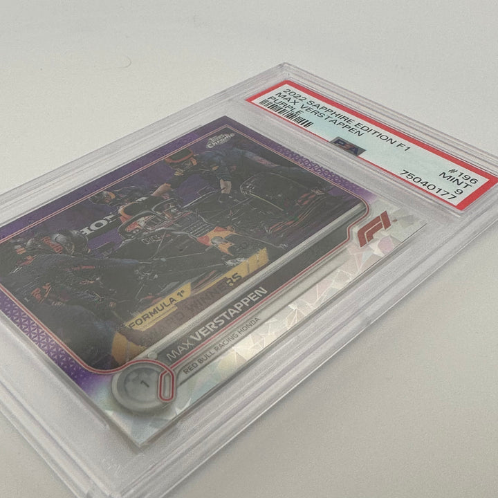 PSA 9 - 02/10 - MAX VERSTAPPEN #196 - SAPPHIRE EDITION - PURPLE