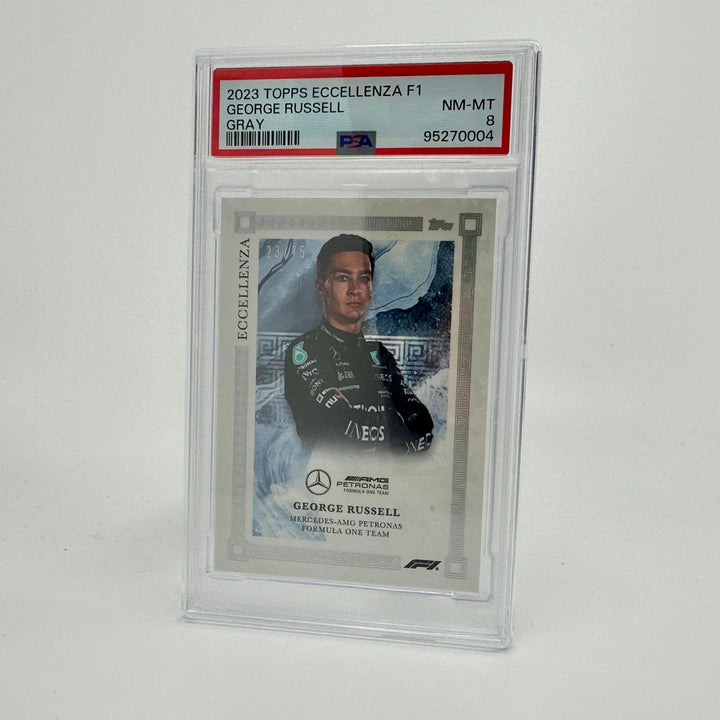 PSA 8 - 23/75 - George Russell - Gray - 2023 Eccellenza
