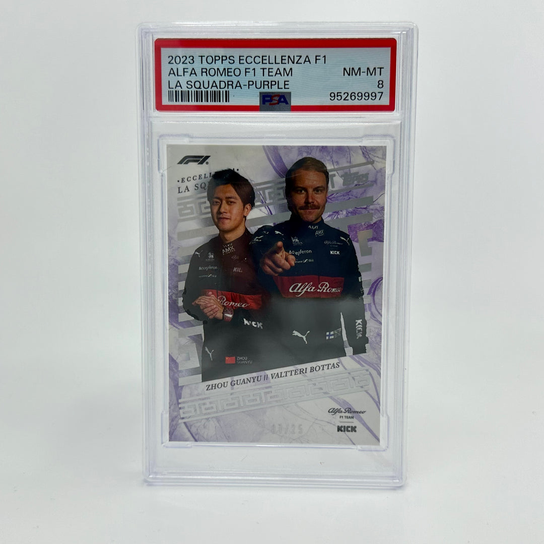 PSA 8 - 07/25 Alfa Romeo - Bottas/Guanyu - 2023 Eccellenza La Squadra