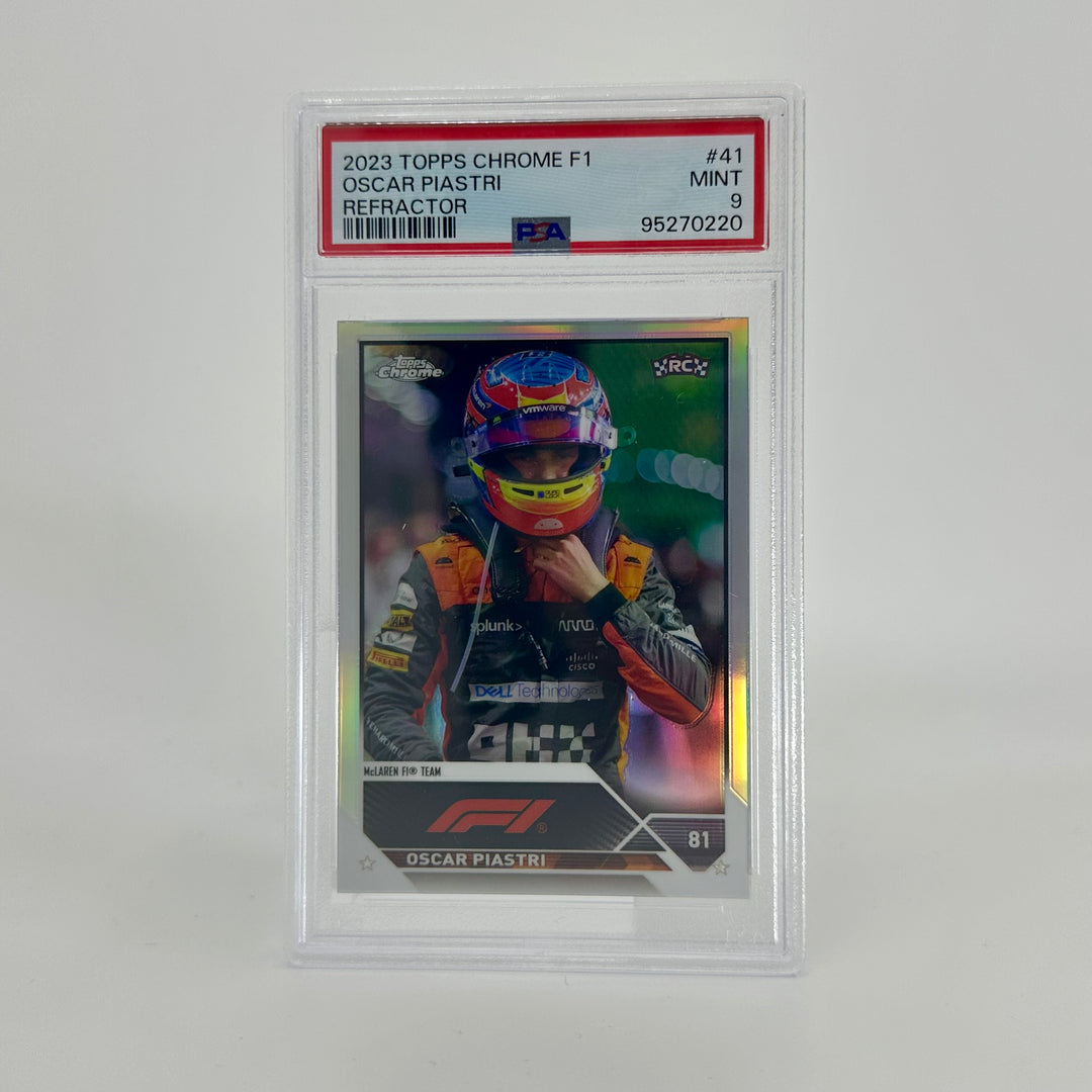 PSA 9 - Oscar Piastri #41 - Refractor - 2023 Topps Chrome