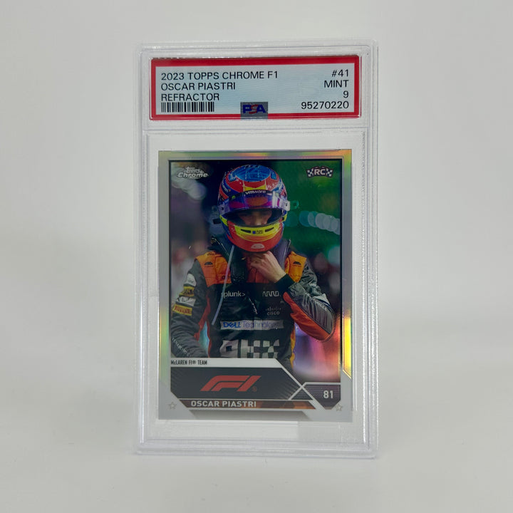 PSA 9 - Oscar Piastri #41 - Refractor - 2023 Topps Chrome