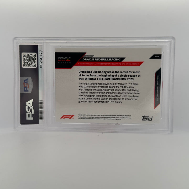 PSA 10 - 9/10 - Oracle Red Bull Racing #37 - Blue