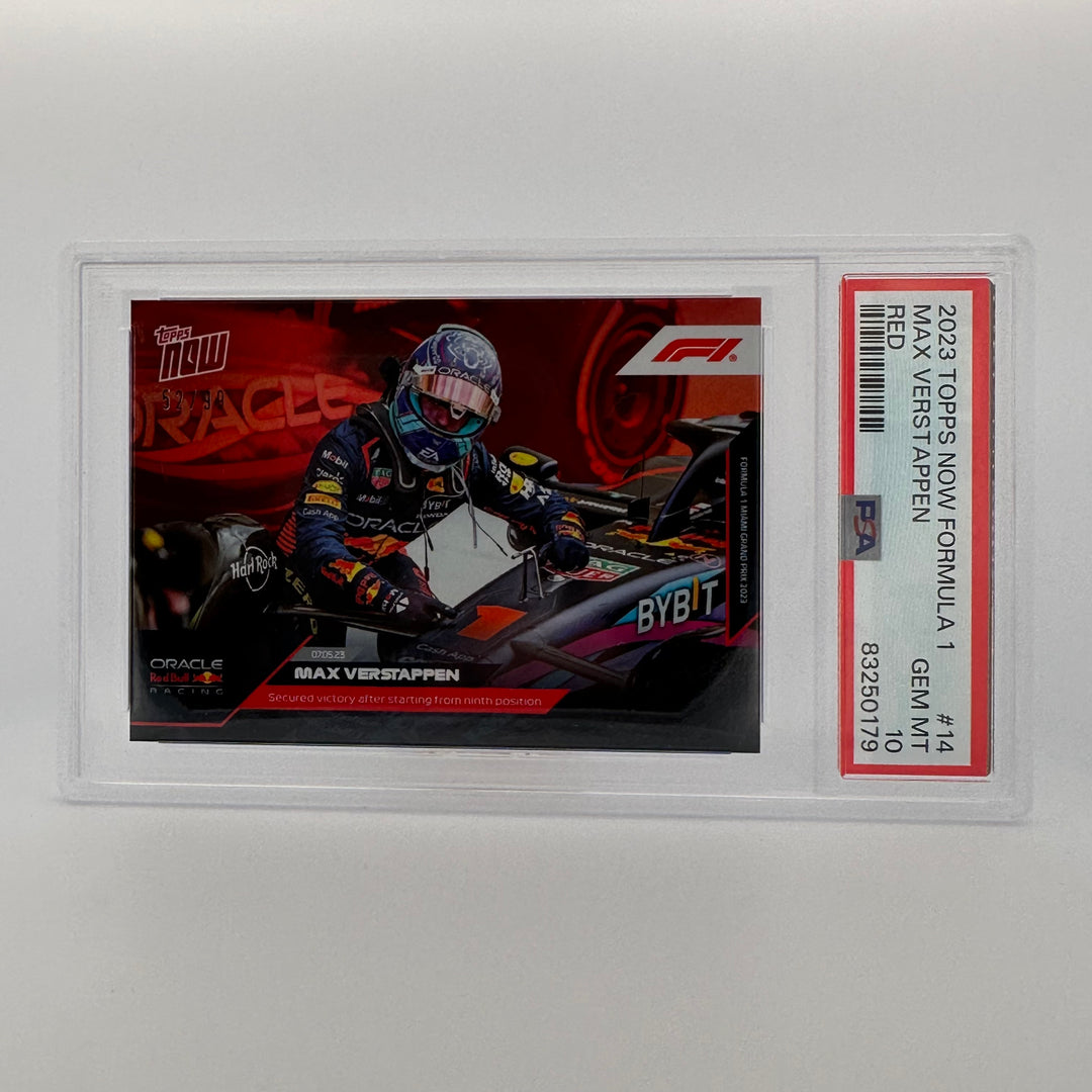 PSA 10 - 52/99 - Max Verstappen #14 - Red