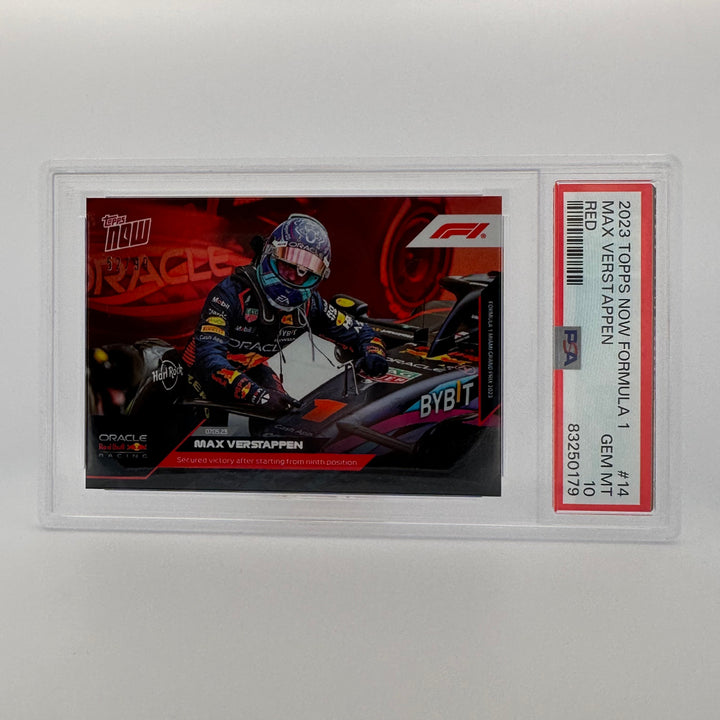 PSA 10 - 52/99 - Max Verstappen #14 - Red