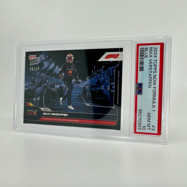 PSA 10 - 06/10 - Max Verstappen #3 - Blue