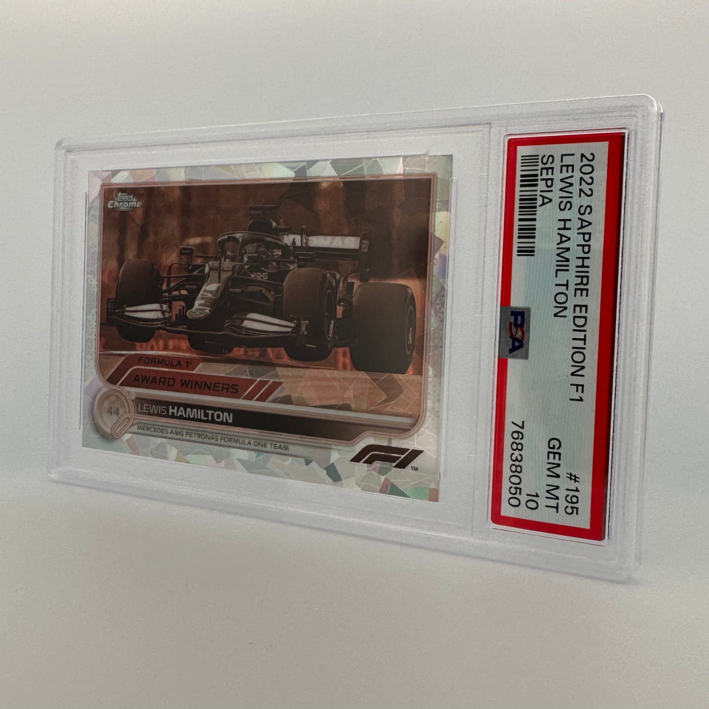 PSA 10 - 33/100 - LEWIS HAMILTON #195 - SAPPHIRE EDITION - SEPIA