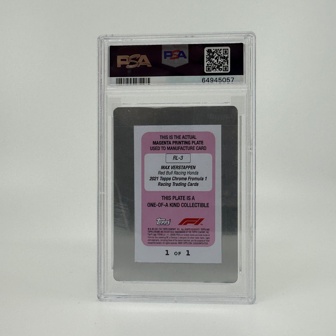 1/1 Magenta Printing Plate - Max Verstappen - 2021 Chrome Redliners