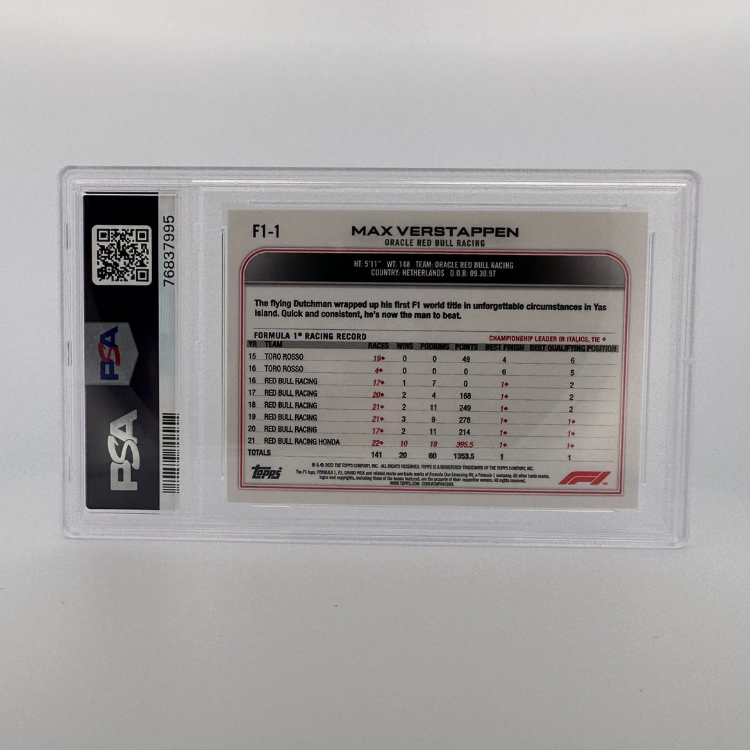 PSA 9 - MAX VERSTAPPEN #1 - INDUSTRY CONFERENCE - PROMO PACK