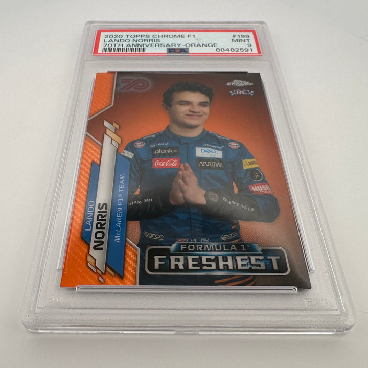 PSA 9 - Lando Norris #199 - 70th Anniversary - Orange - Rookie Card