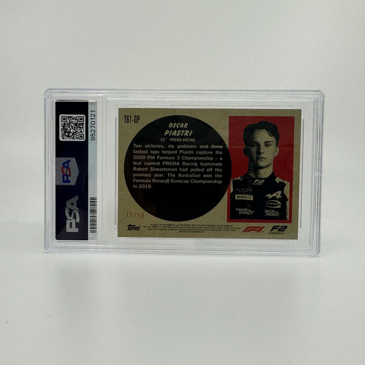 PSA 8 - 15/50 - Oscar Piastri - #T61OP - Gold