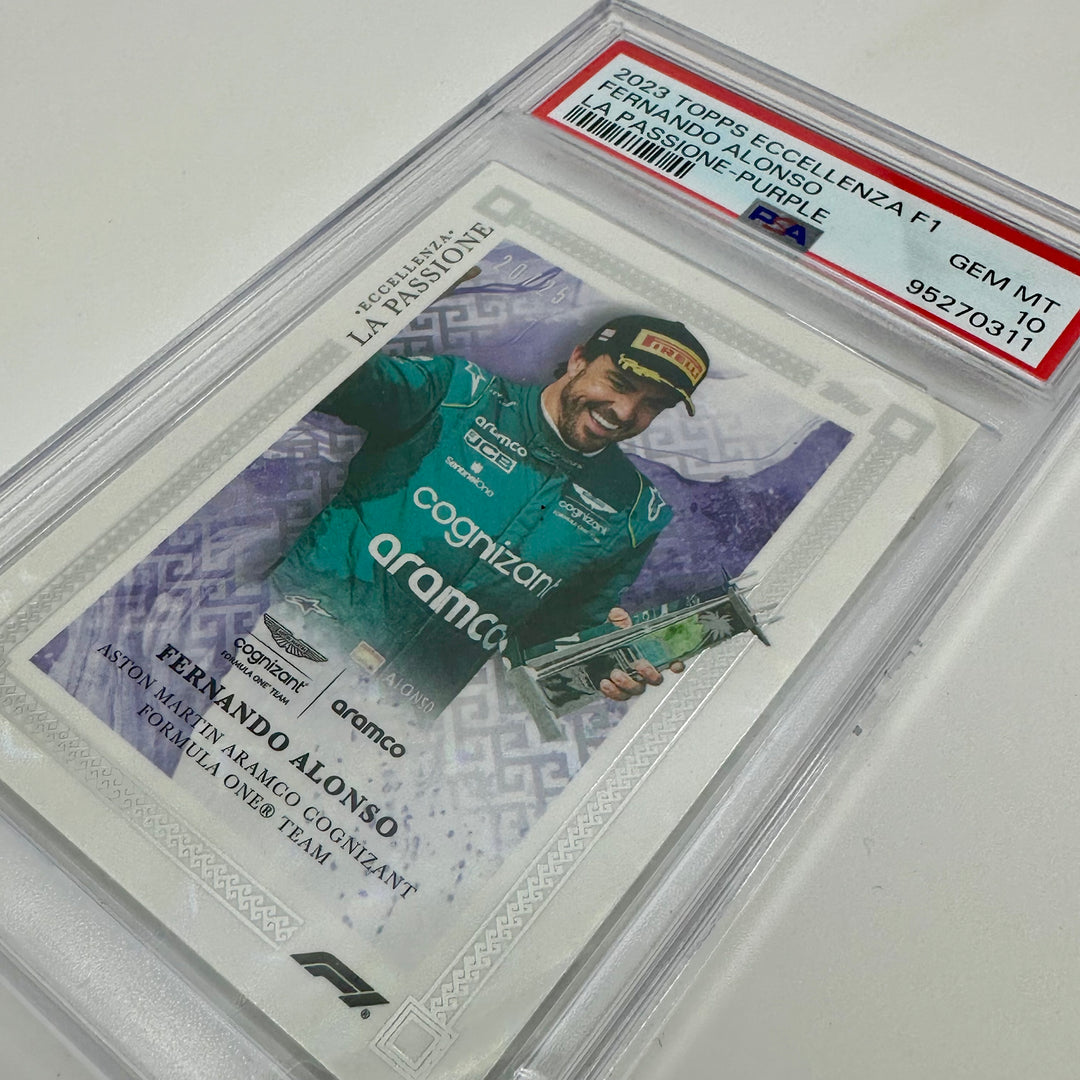 PSA 10 - 20/25 Fernando Alonso - Purple - 2023 Eccellenza La Passione