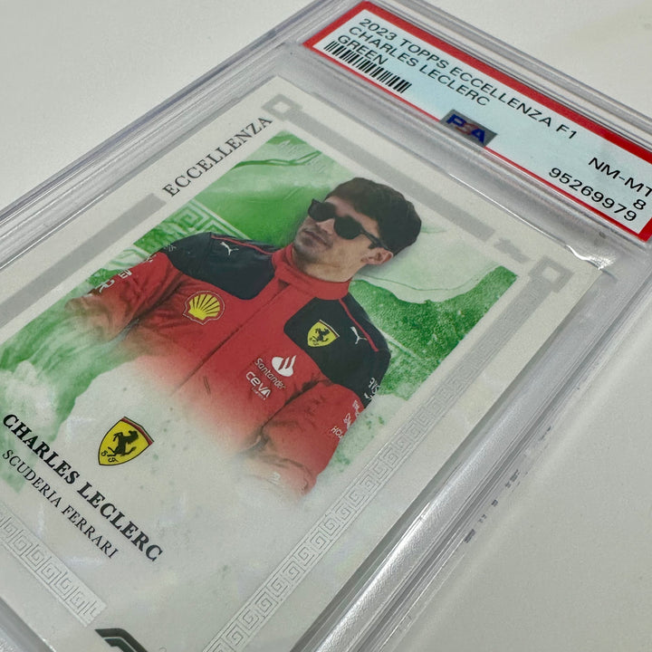 PSA 8 - 48/99 - Charles Leclerc - Green - 2023 Eccellenza
