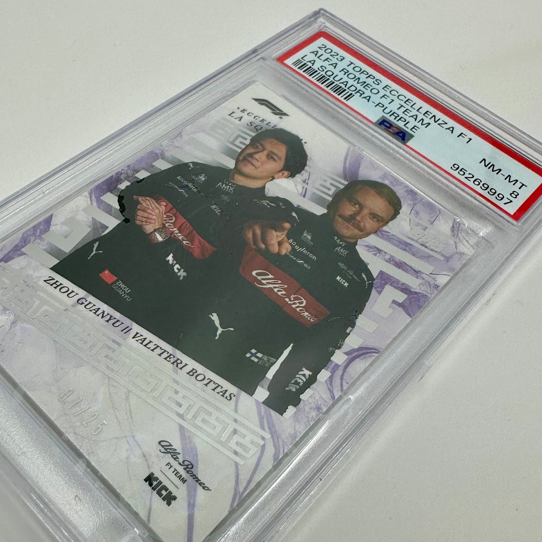 PSA 8 - 07/25 Alfa Romeo - Bottas/Guanyu - 2023 Eccellenza La Squadra