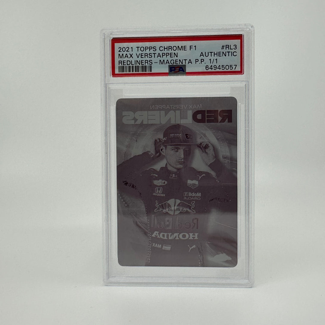 1/1 Magenta Printing Plate - Max Verstappen - 2021 Chrome Redliners