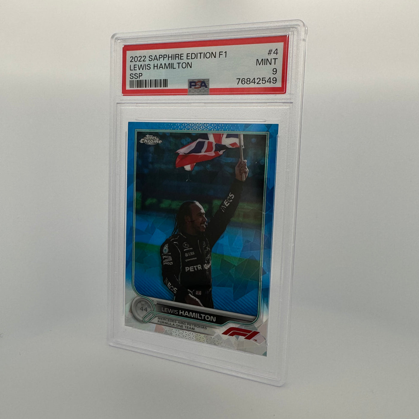 PSA 9 -  LEWIS HAMILTON #4 - SAPPHIRE EDITION - SSP