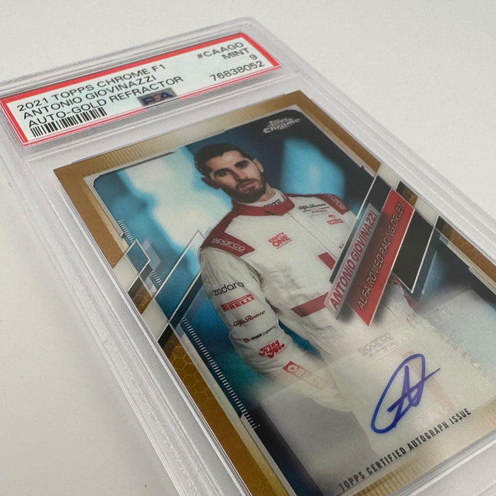 PSA 9 - 35/50 - ANTONIO GIOVINAZZI #CAAGO - AUTO GOLD REFRACTOR