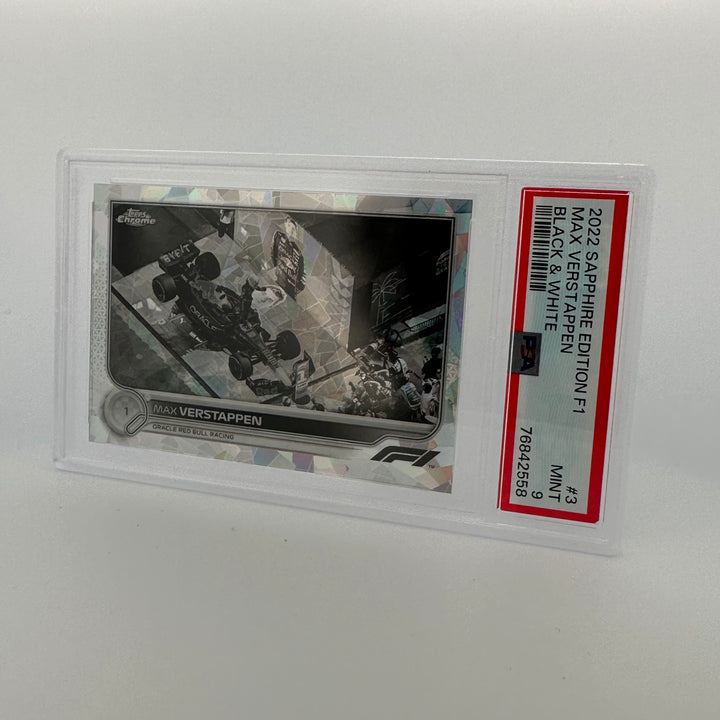 PSA 9 - /15 - Max Verstappen #3 - Sapphire Edition - Black & White