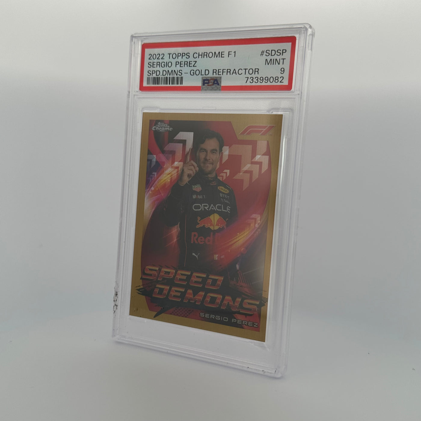 PSA 9 - 44/50 - Sergio Perez #SDSP - Speed Demons - Gold Refractor