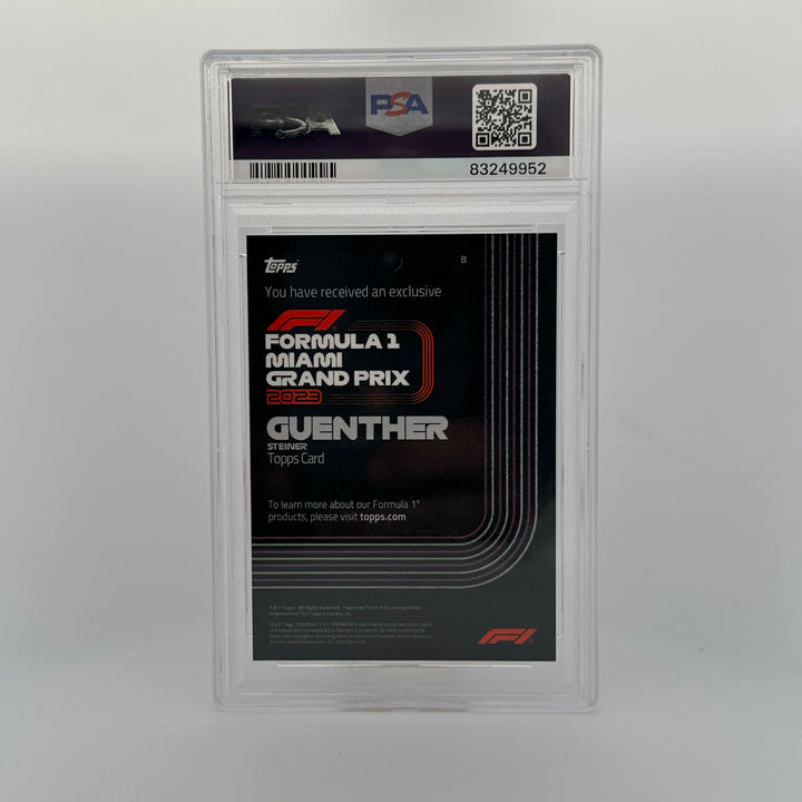 PSA 10 - Guenther Steiner #8 - 2023 Miami Grand Prix