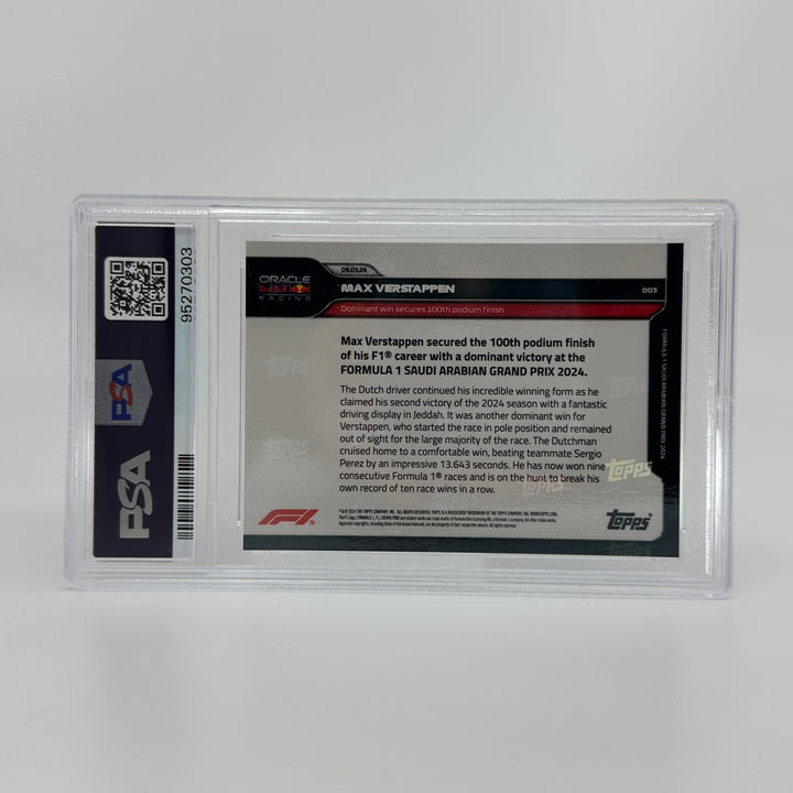 PSA 10 - 06/10 - Max Verstappen #3 - Blue