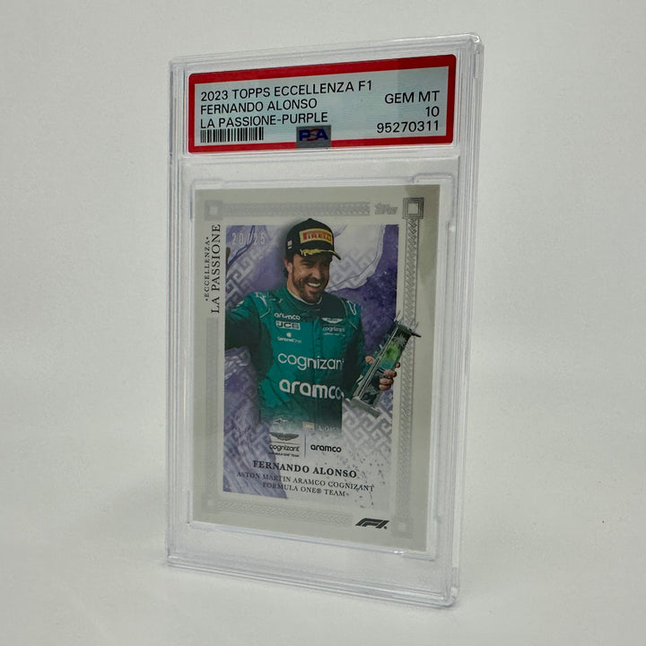 PSA 10 - 20/25 Fernando Alonso - Purple - 2023 Eccellenza La Passione
