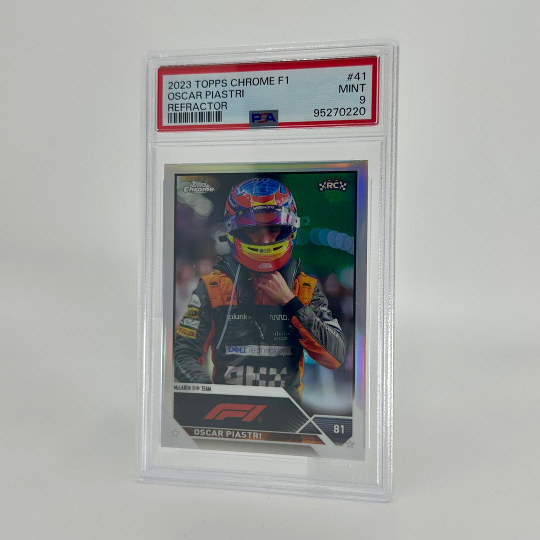 PSA 9 - Oscar Piastri #41 - Refractor - 2023 Topps Chrome