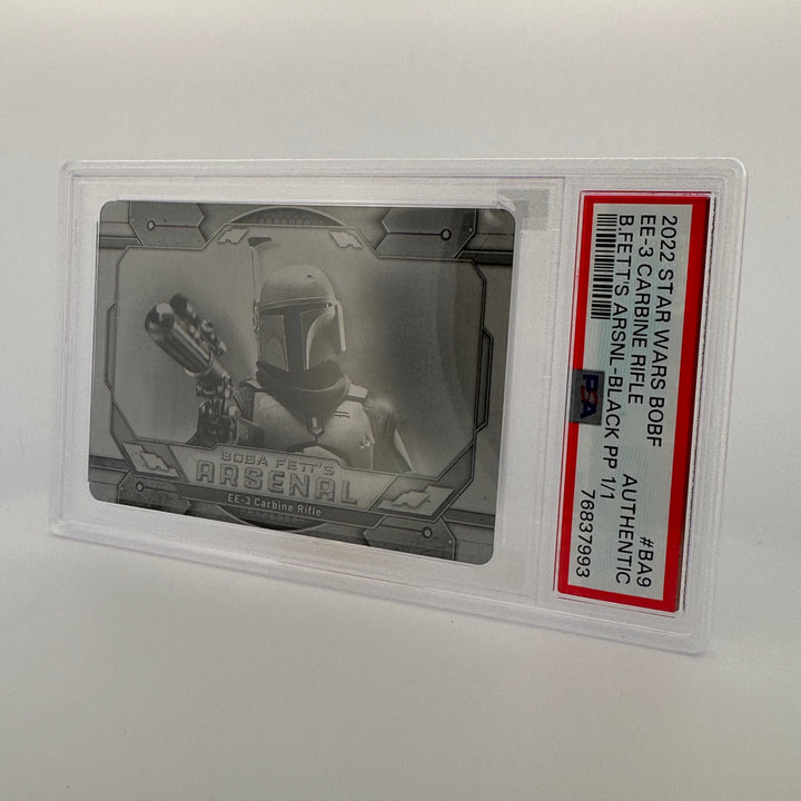 Authentic - EE3 Carbine Rifle #BA9 - Star Wars The Book Of Boba Fett - Black Printing Plate 1/1