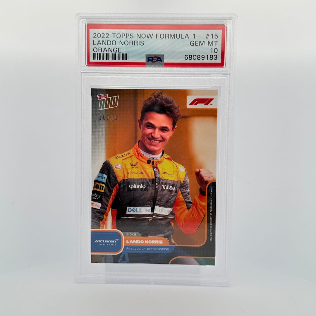 PSA 10 - 06/10 - Lando Norris #015 - Orange