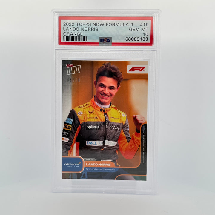 PSA 10 - 06/10 - Lando Norris #015 - Orange