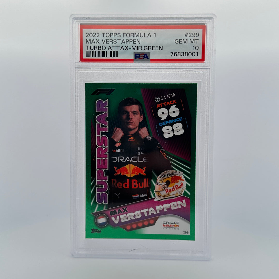 PSA 10 - 401/500 - MAX VERSTAPPEN #299 - MIRROR GREEN