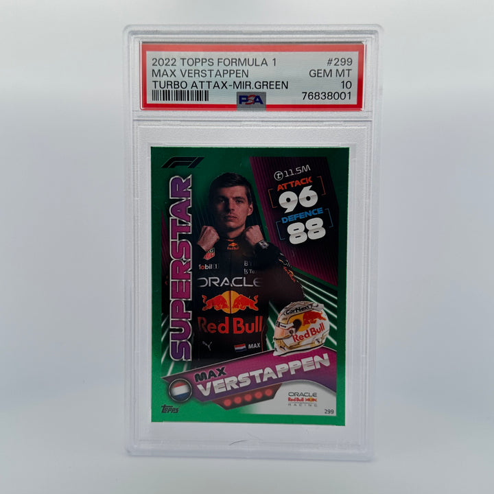 PSA 10 - 401/500 - MAX VERSTAPPEN #299 - MIRROR GREEN