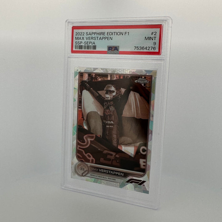 PSA 9 - /100 -   SAPPHIRE EDITION 2 MAX VERSTAPPEN SSP-SEPIA
