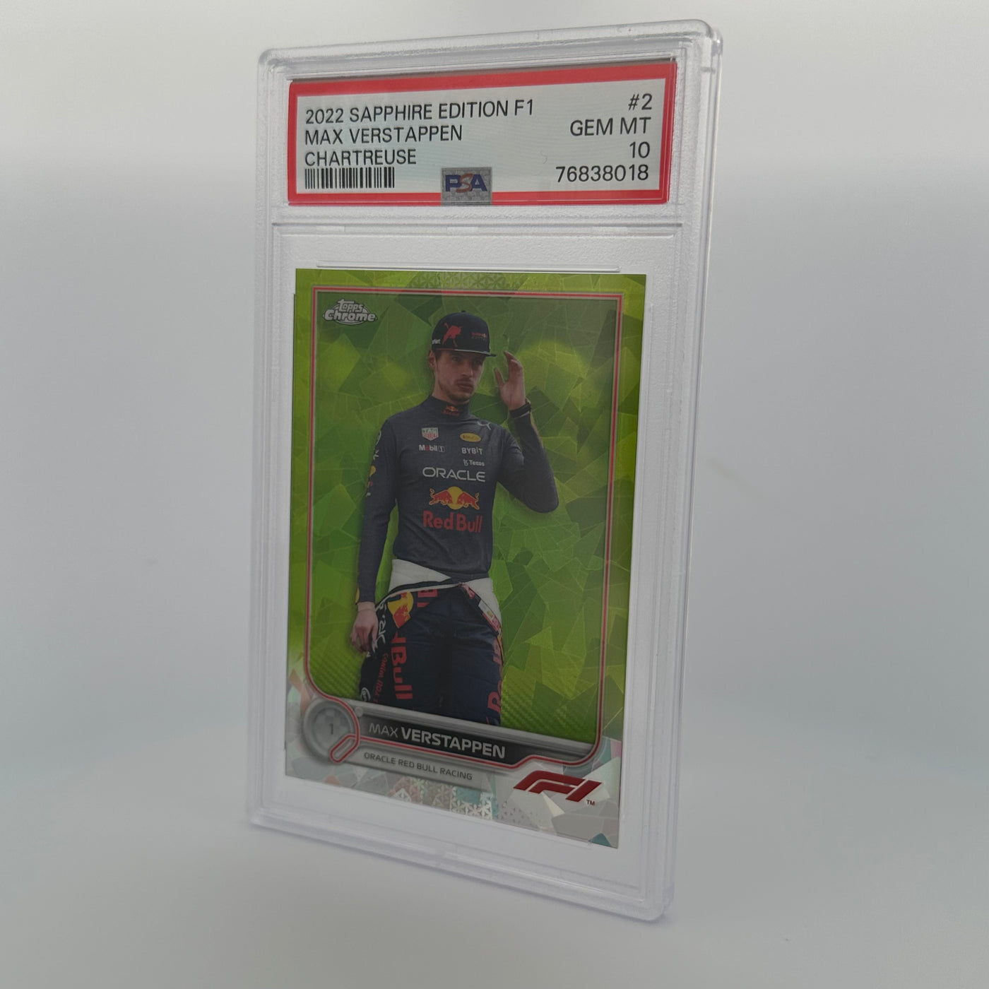 PSA 10 - 140/199 -  MAX VERSTAPPEN #2 - SAPPHIRE EDITION - SSP - CHARTREUSE
