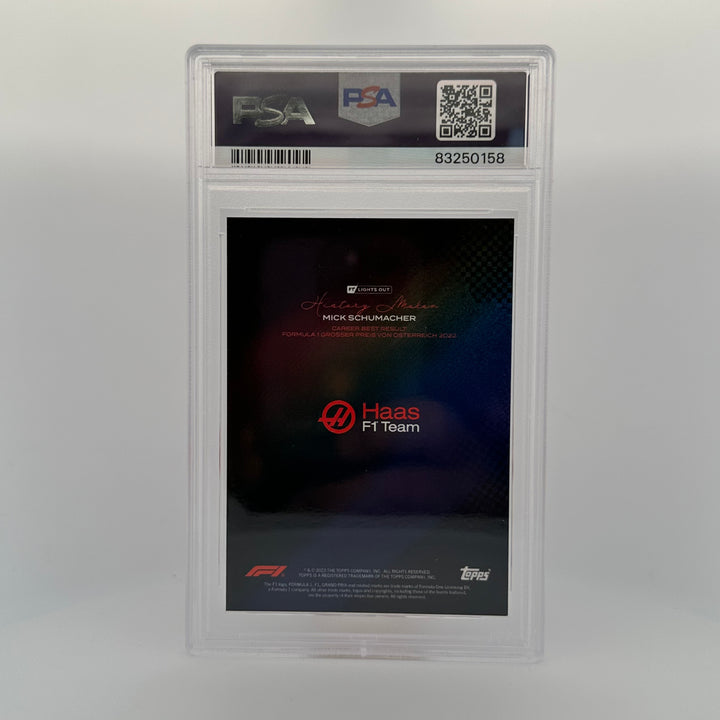 PSA 8 - 5/5 - Mick Schumacher - History Maker - Rainbow