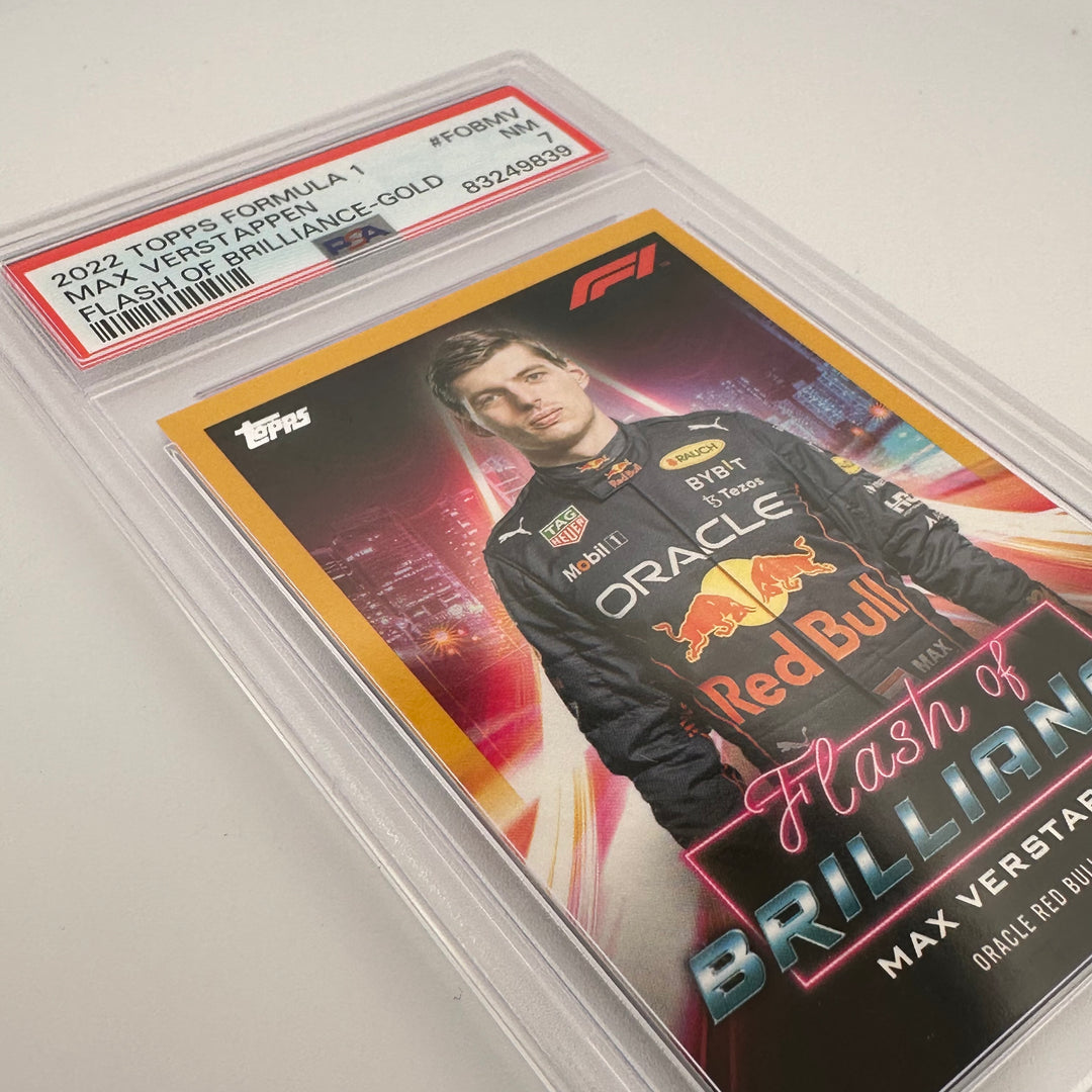 PSA 7 - 04/50 - Max Verstappen #FOBMV - Flash Of Brilliance - Gold