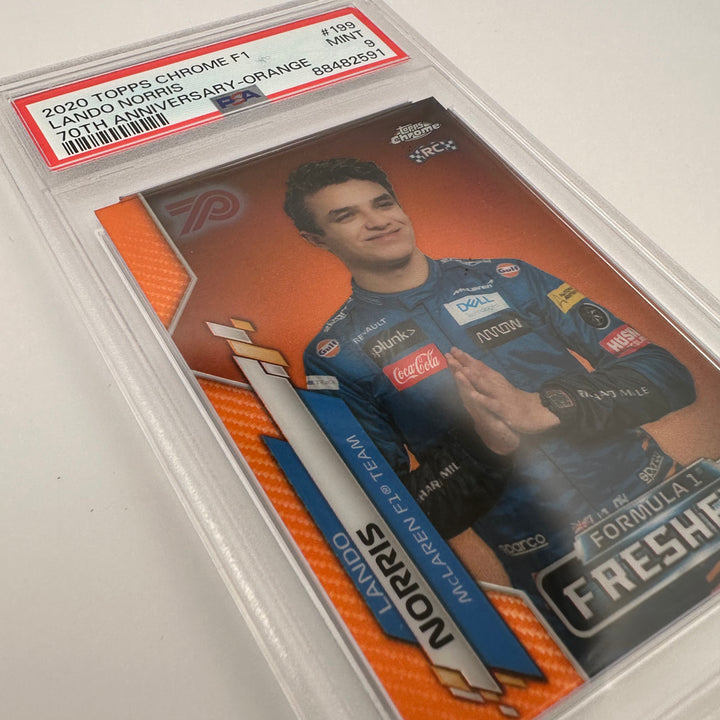 PSA 9 - Lando Norris #199 - 70th Anniversary - Orange - Rookie Card