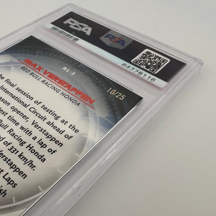 PSA 9 - 10/25 - Max Verstappen #RL3 - Redliners - Orange Refractor