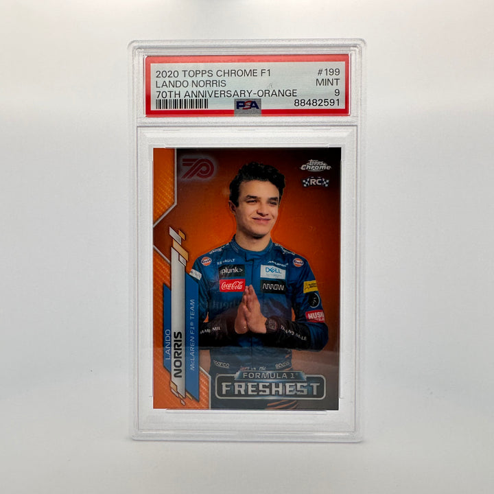 PSA 9 - Lando Norris #199 - 70th Anniversary - Orange - Rookie Card
