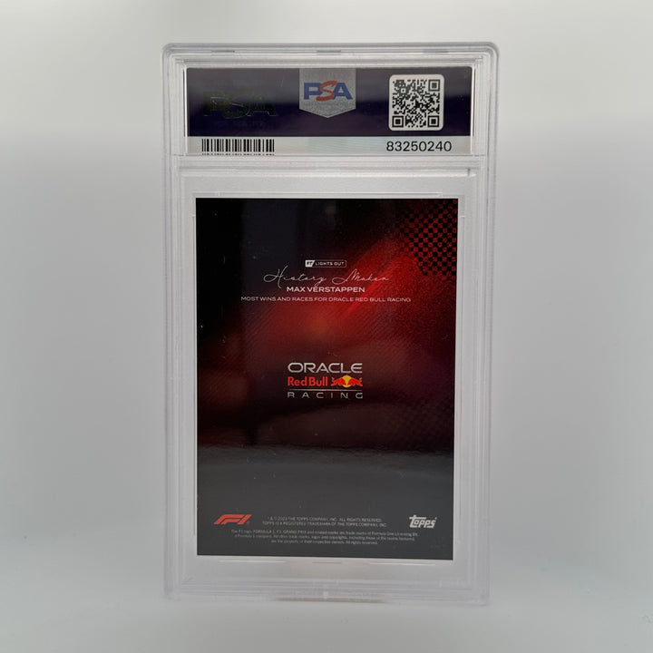 PSA 8 - 9/10 - Max Verstappen - History Maker - Most Wins And Races For Oracle Red Bull Racing - Red