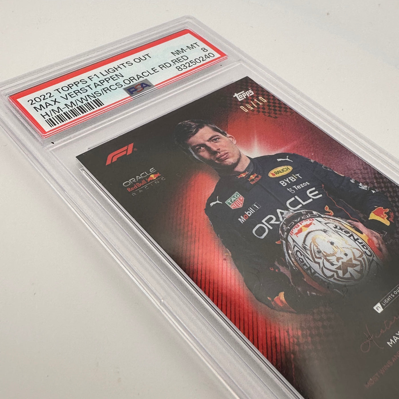 PSA 8 - 9/10 - Max Verstappen - History Maker - Most Wins And Races For Oracle Red Bull Racing - Red