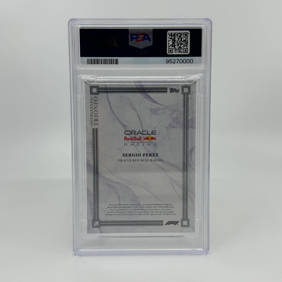 PSA 10 - 10/25 - Sergio Perez - Purple - 2023 Eccellenza Trionfo
