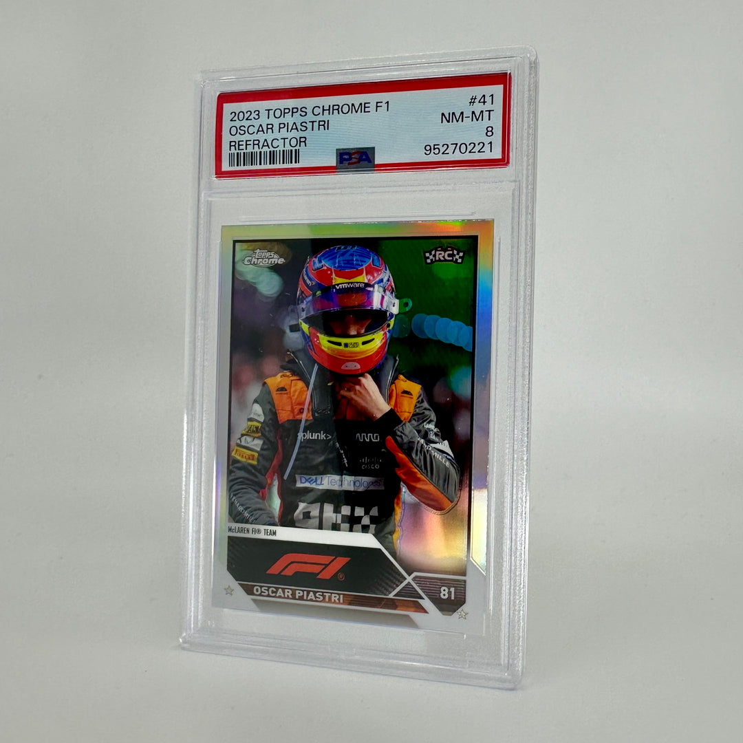 PSA 8 - Oscar Piastri #41 - Refractor - 2023 Topps Chrome