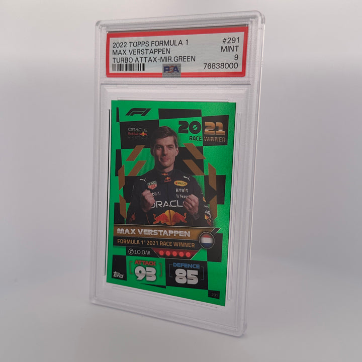 PSA 9 - 208/500 - MAX VERSTAPPEN #291 - MIRROR GREEN